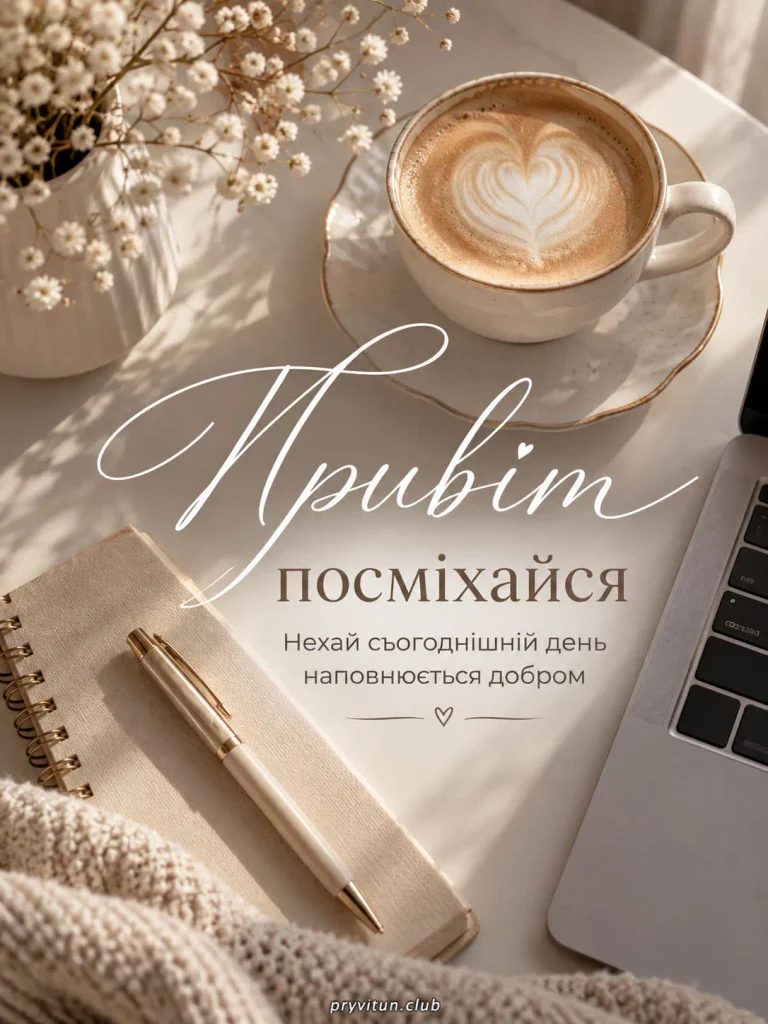 Доброго ранку, ти з усім впораєшся