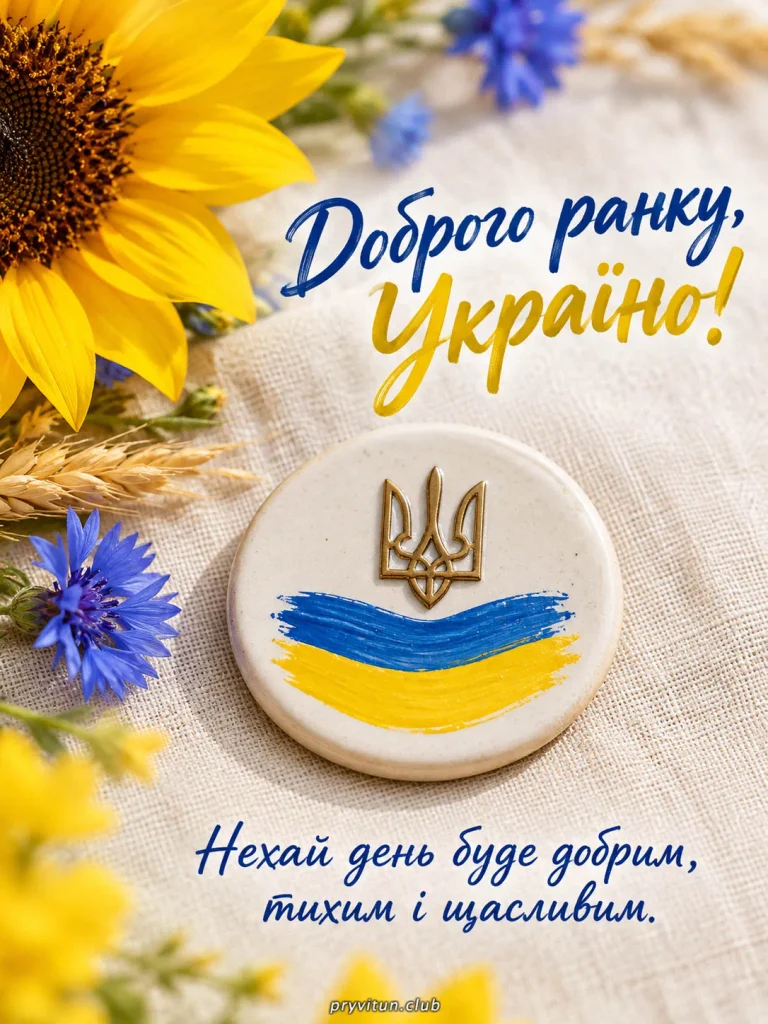 Доброго ранку, Україно, тримаймося разом