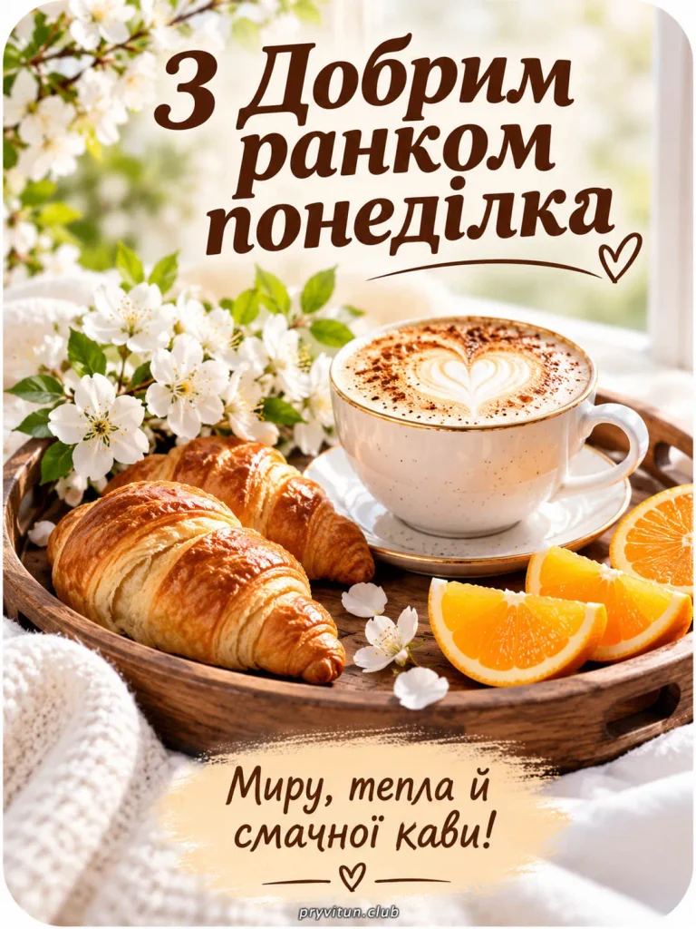 Доброго ранку в понеділок