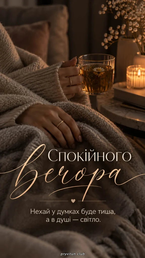 Гарного вечора та приємних миттєвостей