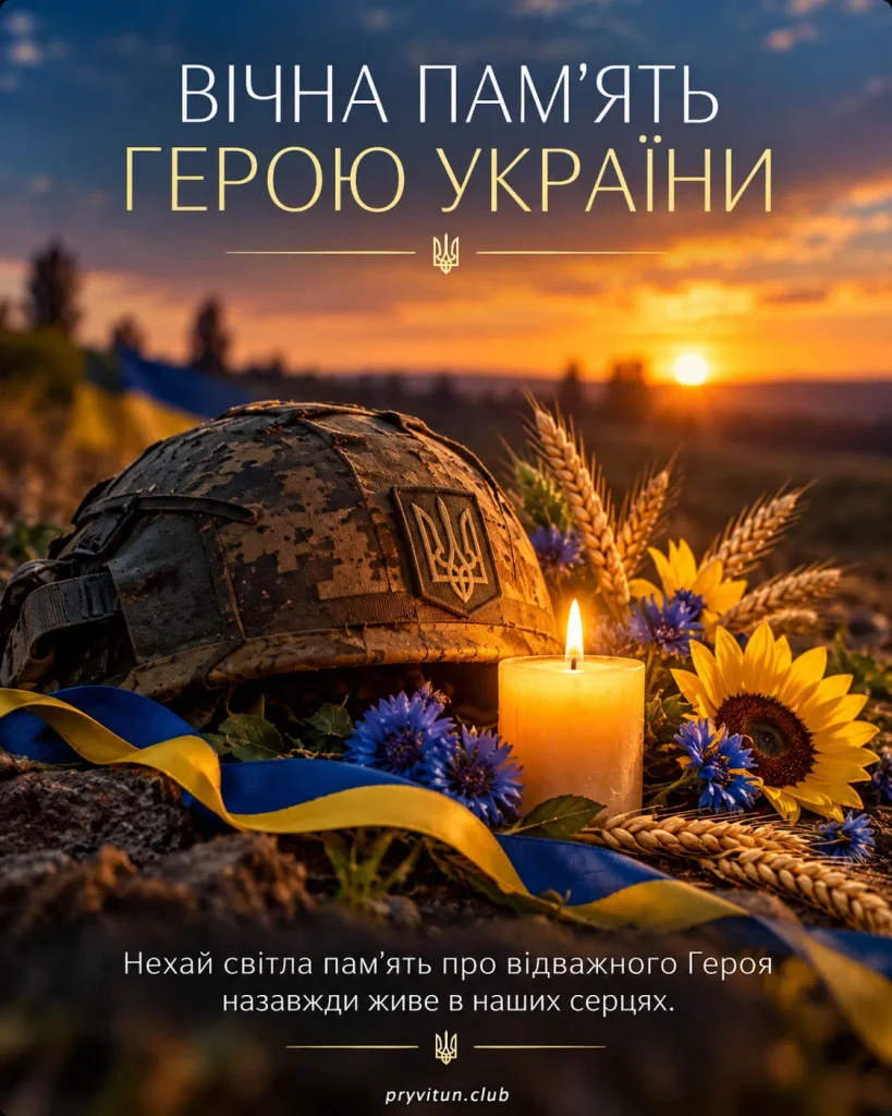 Герою, твоя мужність назавжди в нашій пам'яті