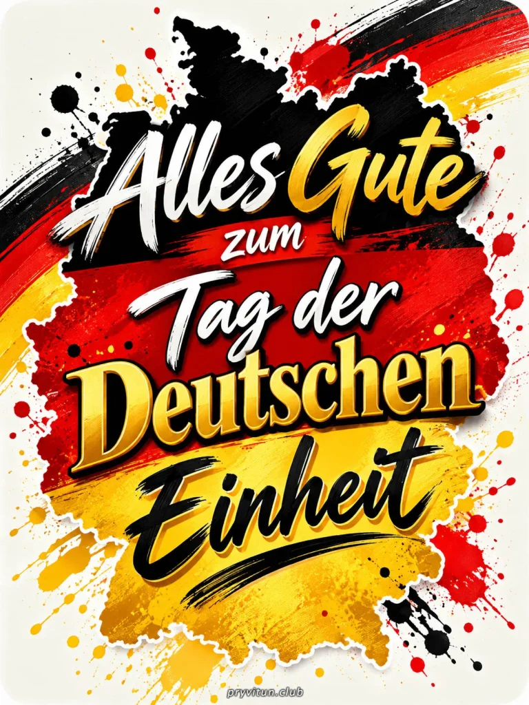 herzliche grüße zum tag der deutschen einheit