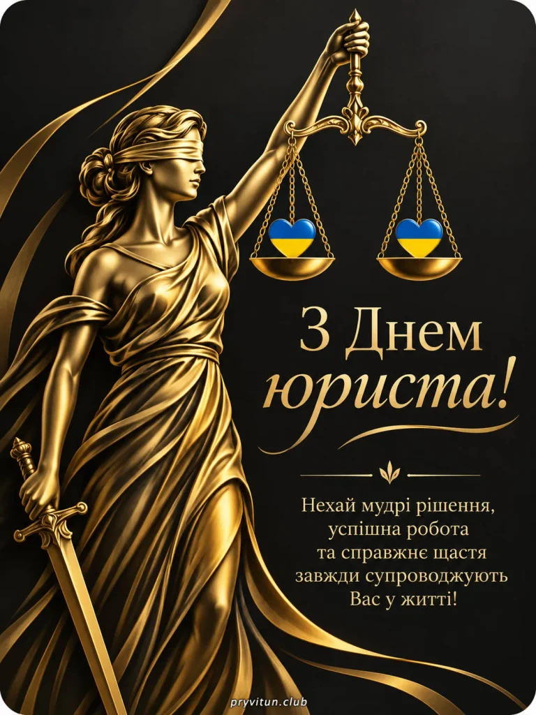 Юристам — міцного здоров'я та благополуччя