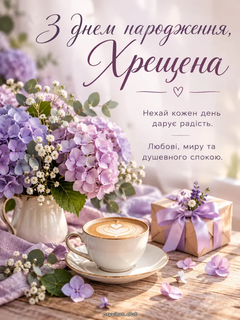 Хрещена, бажаю краси та гармонії в житті