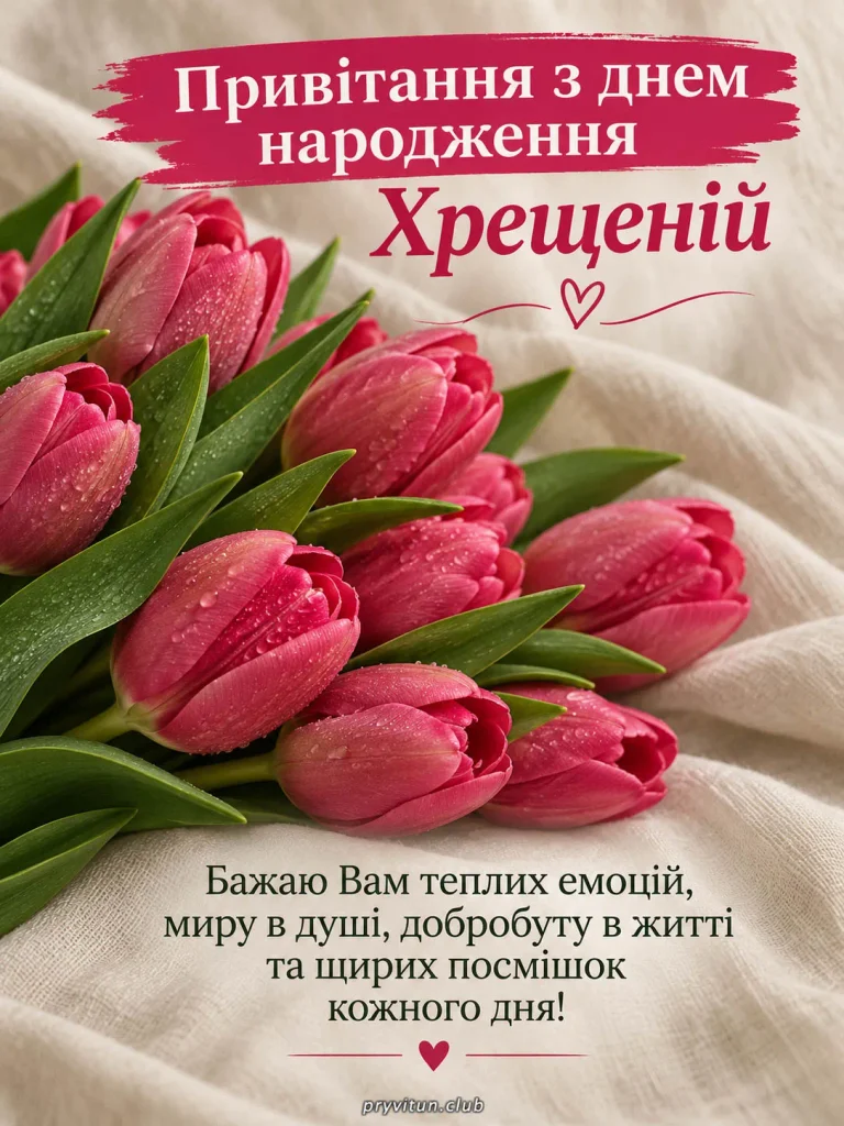 Хрещена мамо, бажаю довгих і щасливих років