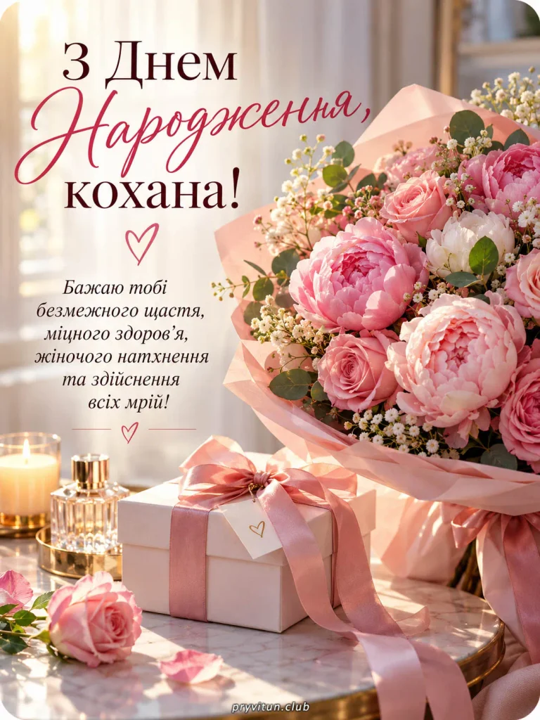 Кохана, нехай життя дарує тобі щастя