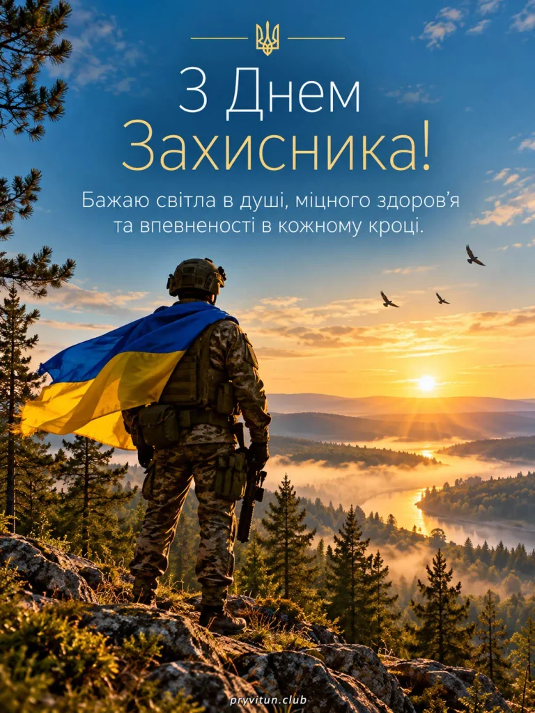 Красива картинка з Днем захисника