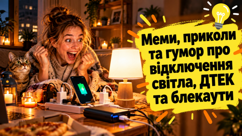 Меми, приколи та гумор про відключення світла, ДТЕК та блекаути