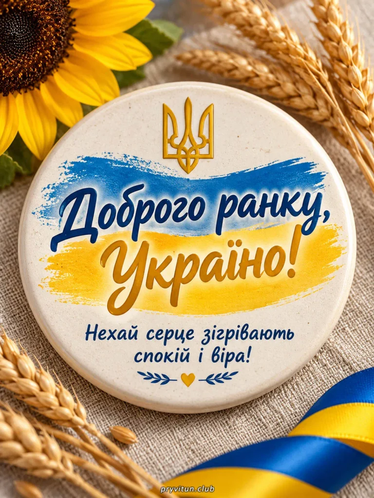 Мирного ранку кожній українській родині