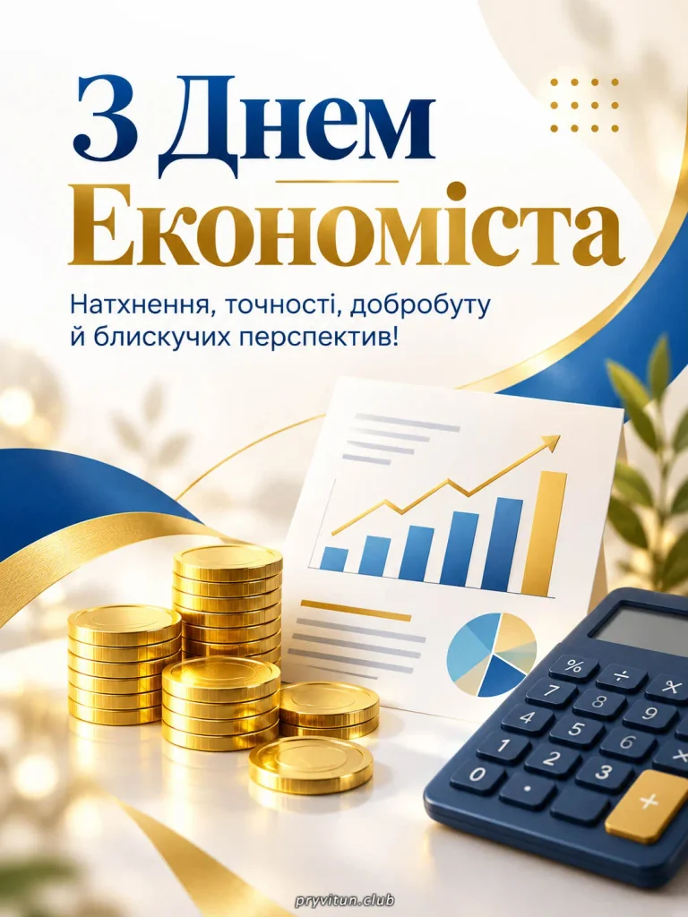 Найкращі побажання до Дня економіста