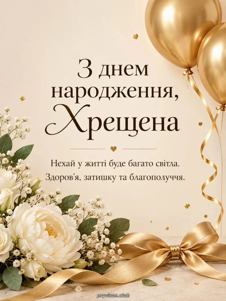 Найкращі побажання хрещеній мамі