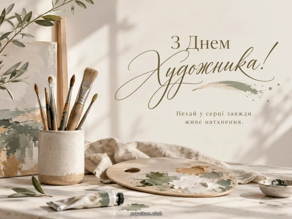 Натхнення та творчих успіхів у День художника