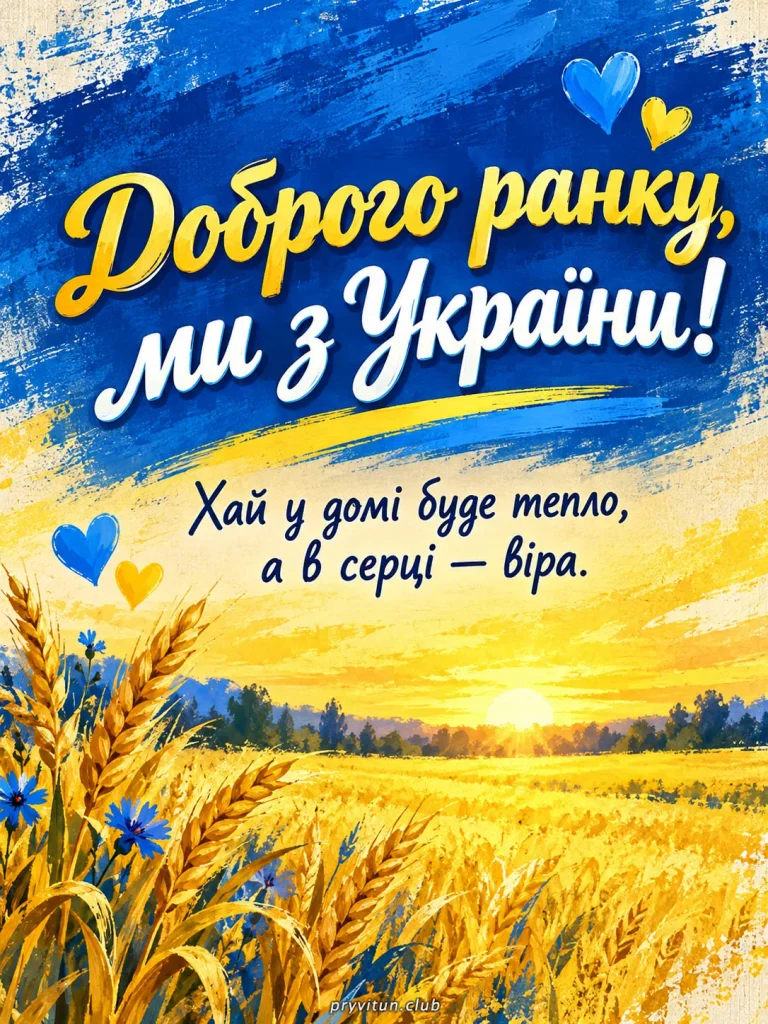 Нехай кожен ранок в Україні буде мирним