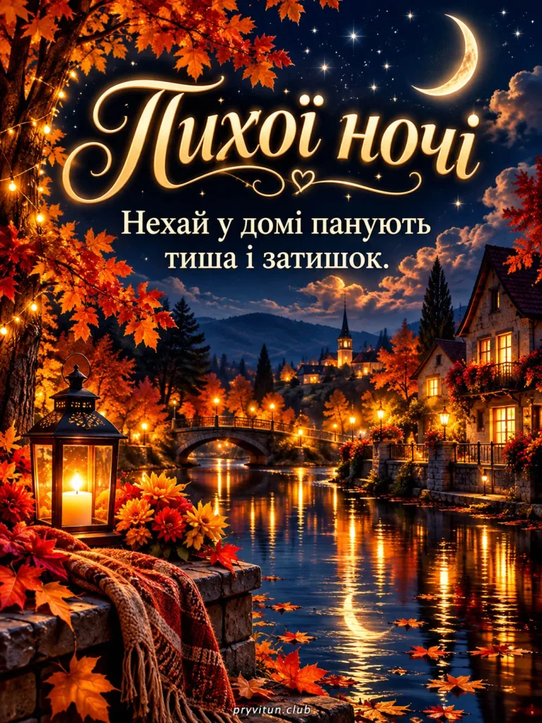 Нехай ніч принесе відпочинок і нові сили