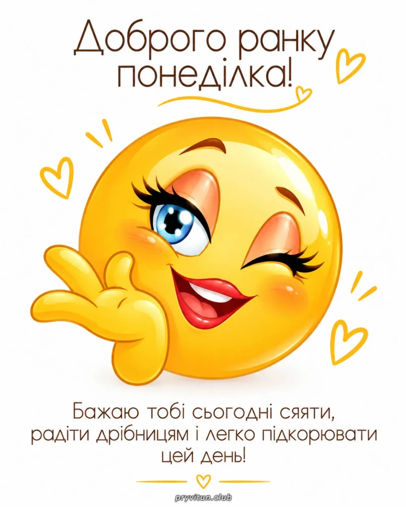 Нехай понеділок почнеться з усмішки