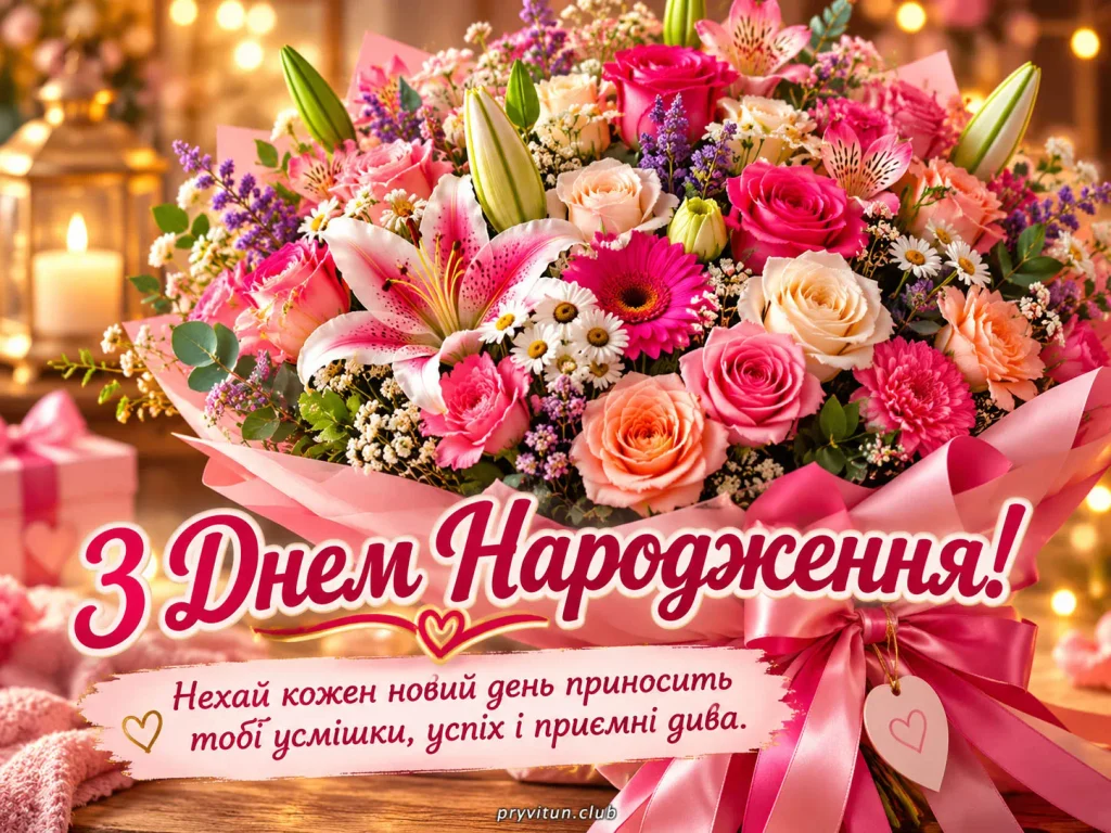 Нехай твоє серце завжди квітне від щастя