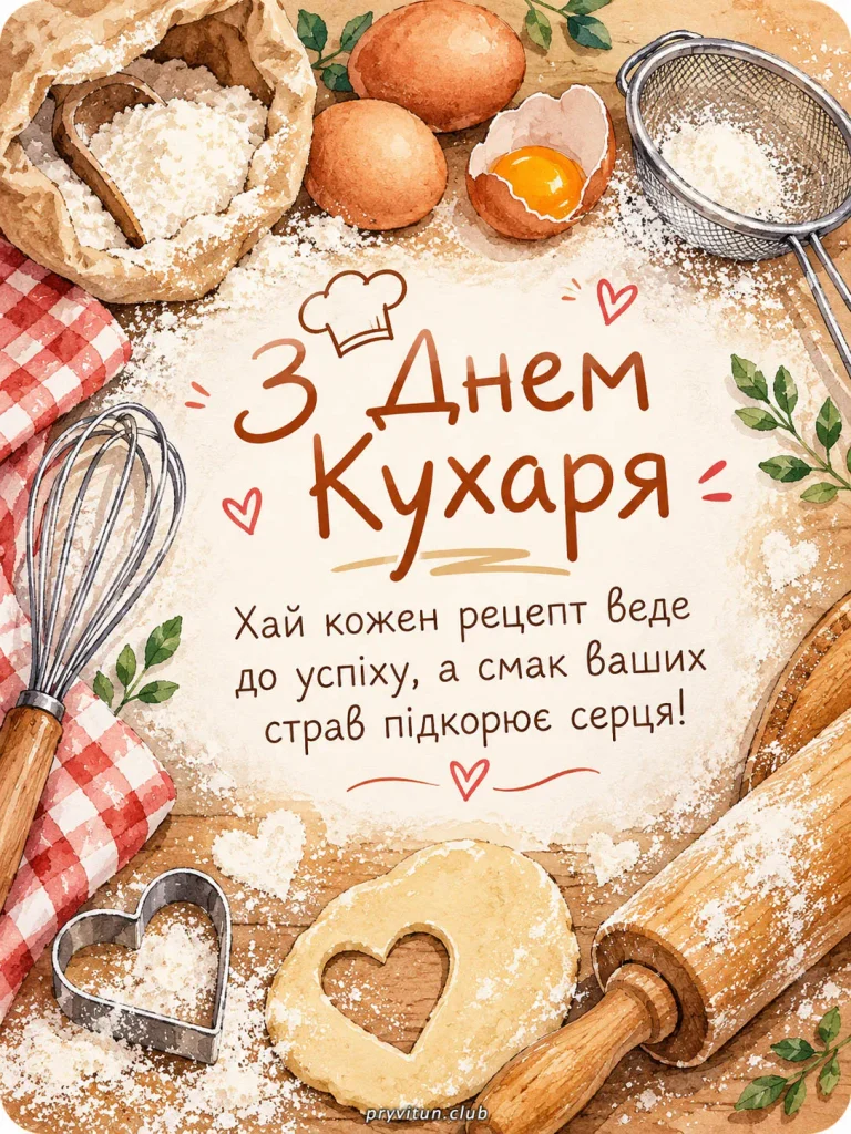 Нехай ваш талант підкорює серця гурманів
