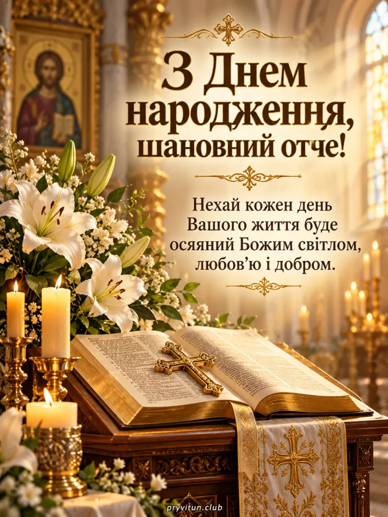 Нехай Ваше серце завжди сповнюється світлом і миром