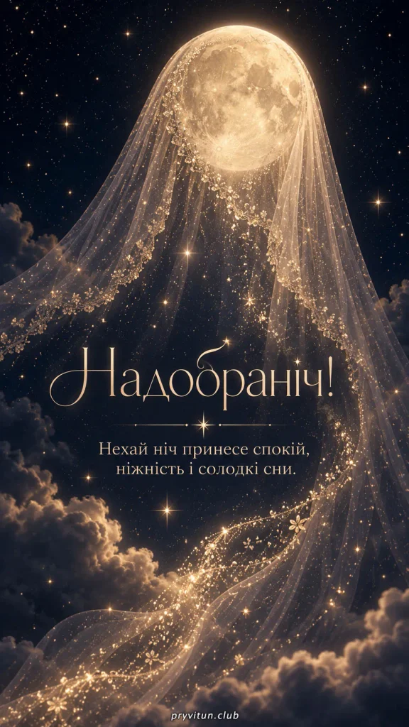 Нехай вечір зігріє душу, а ніч принесе спокій