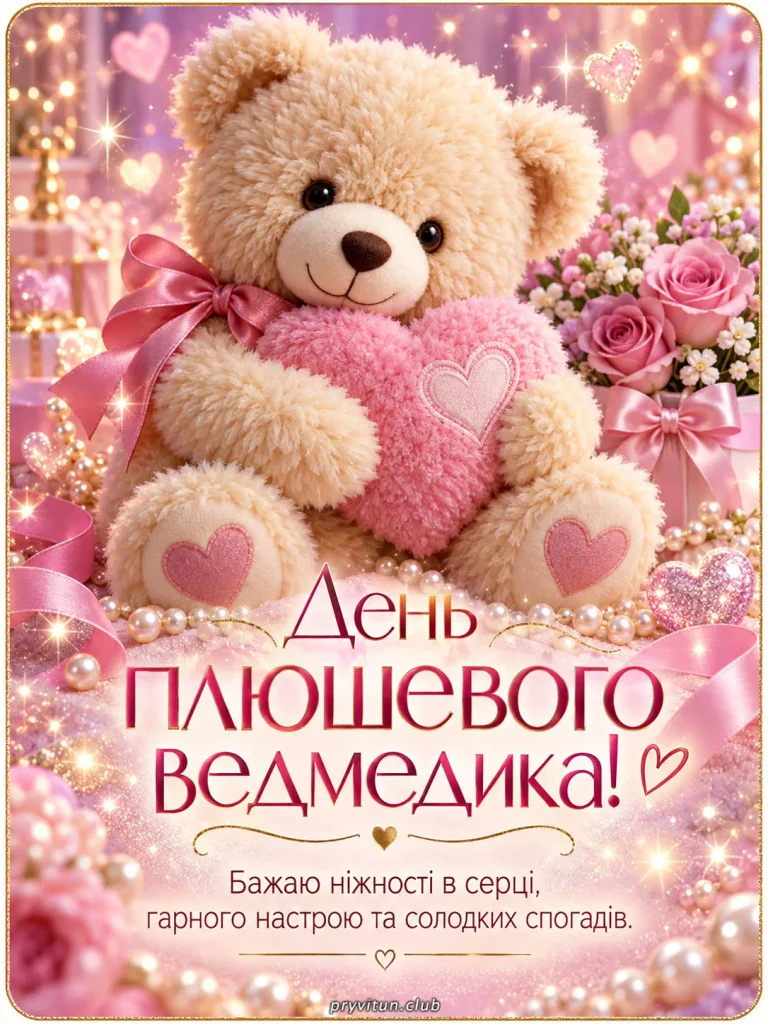 Нехай життя буде м'яким, як обійми ведмедика