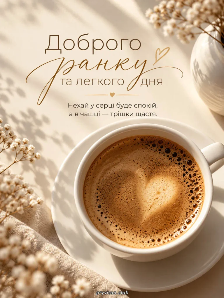 Осіннього ранку з кавою та ніжністю