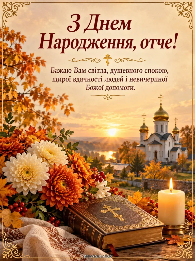 Отче, бажаємо Вам міцного здоров'я та сил
