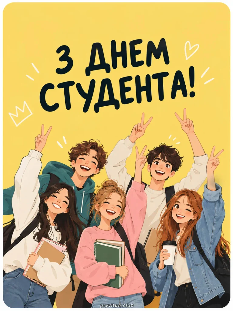 Прикольна картинка з Днем студента