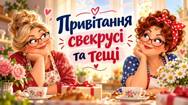 Привітання свекрусі та тещі: красиві картинки та привітання для рідних