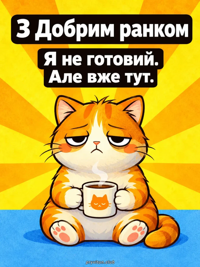 Ранок добрий, а я ще не прокинувся