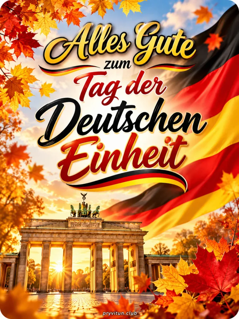 schöne grüße zum tag der deutschen einheit