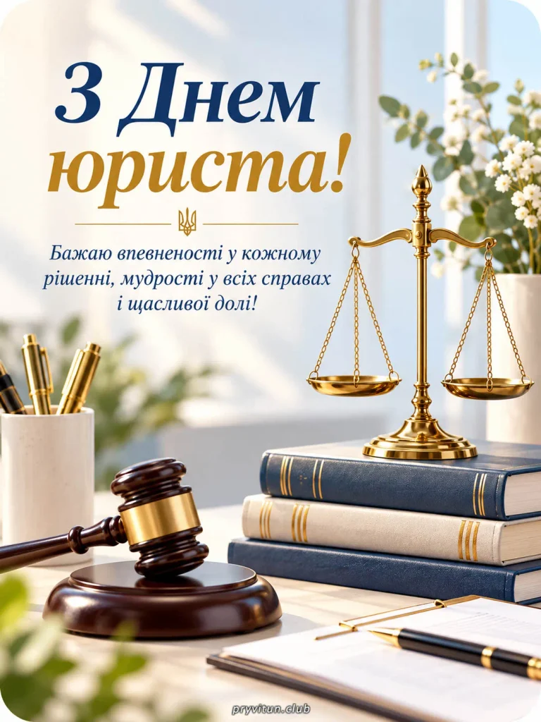 Щирі побажання юристам у професійне свято