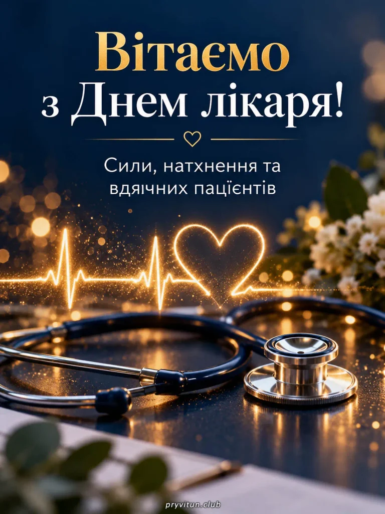 Щирі побажання лікарям у професійне свято