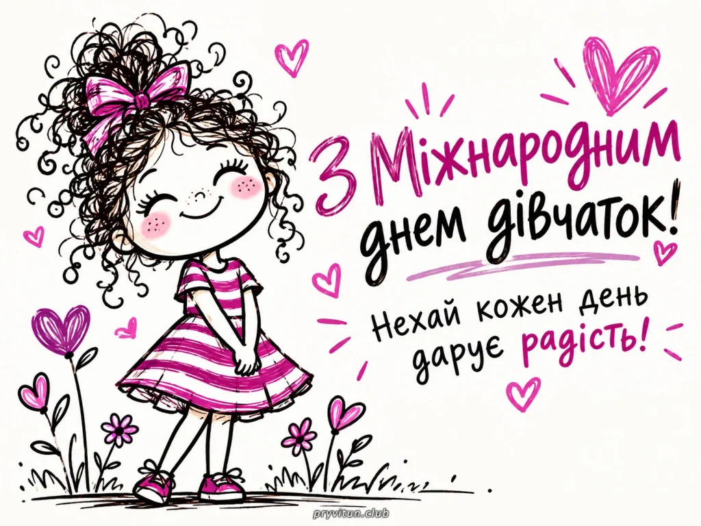 Щирі привітання з Днем дівчаток