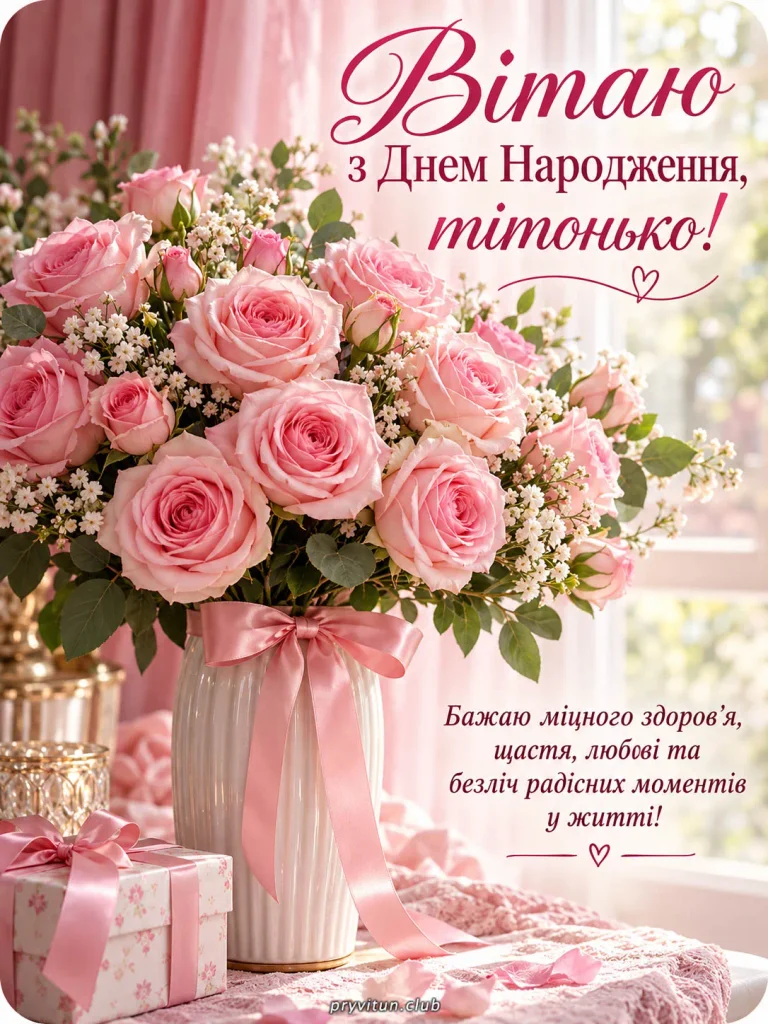 Щирі привітання з Днем народження тітоньці