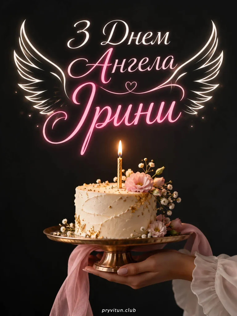 Щирі вітання з Днем ангела Ірини