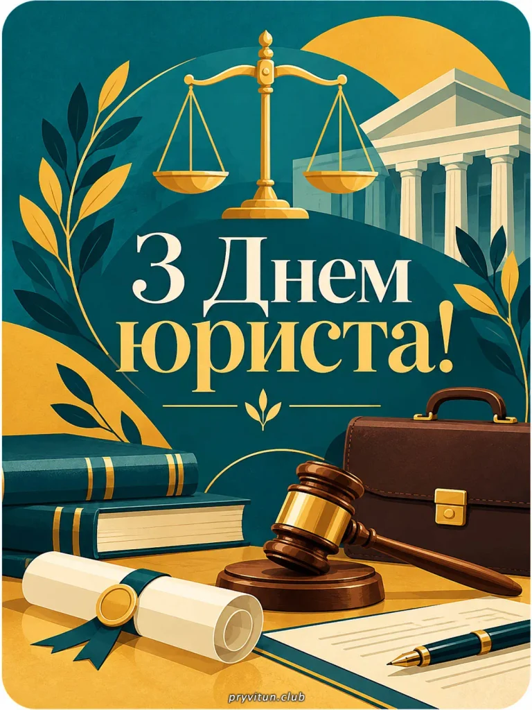 Щирі вітання з Днем юриста