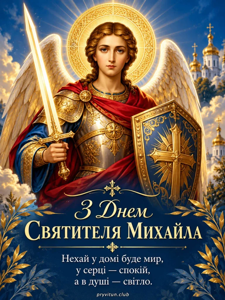 Щирі вітання з Днем святителя Михаїла