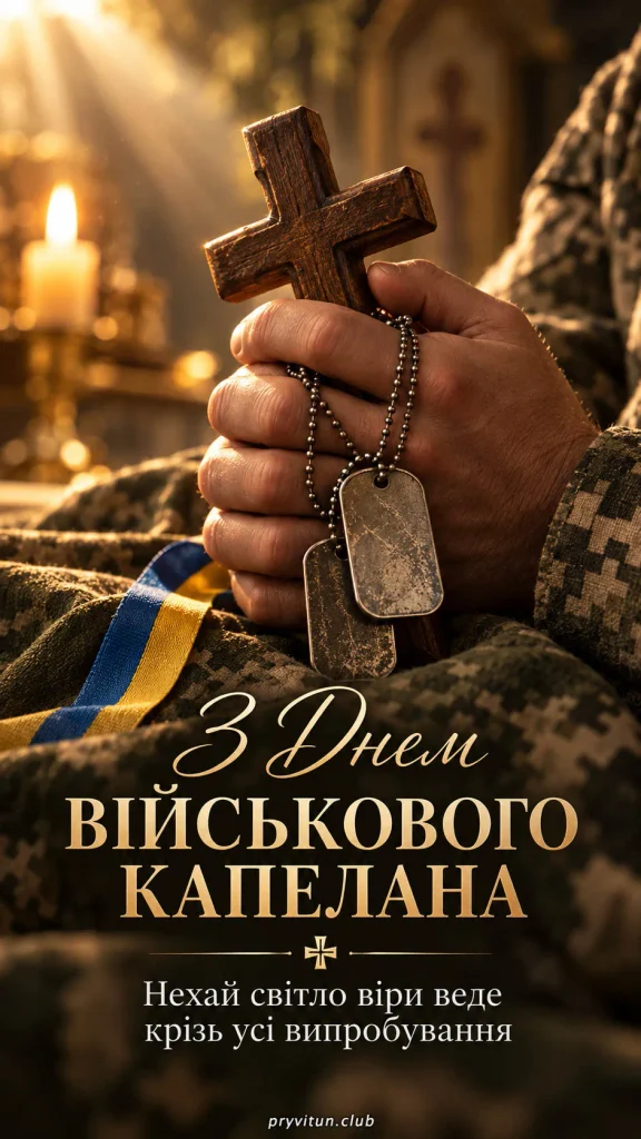 Щирі вітання з Днем військового капелана
