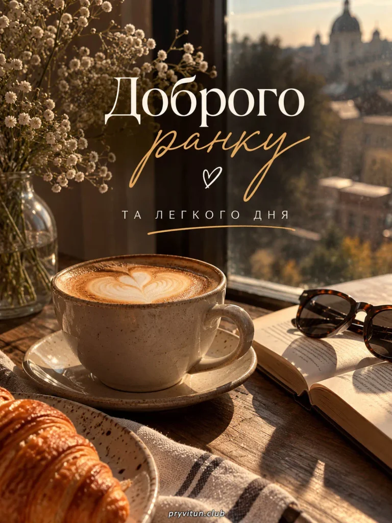 Смачного капучино та щасливого осіннього дня