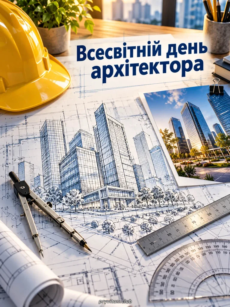 Святкова картинка до Дня архітектора