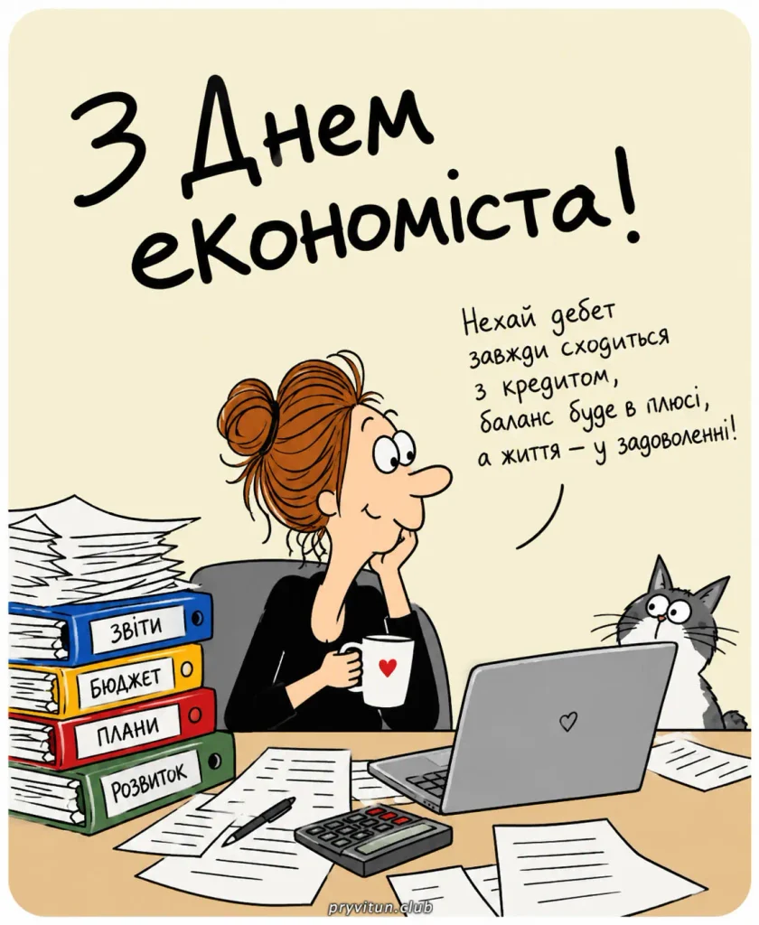 Святкова картинка до Дня економіста