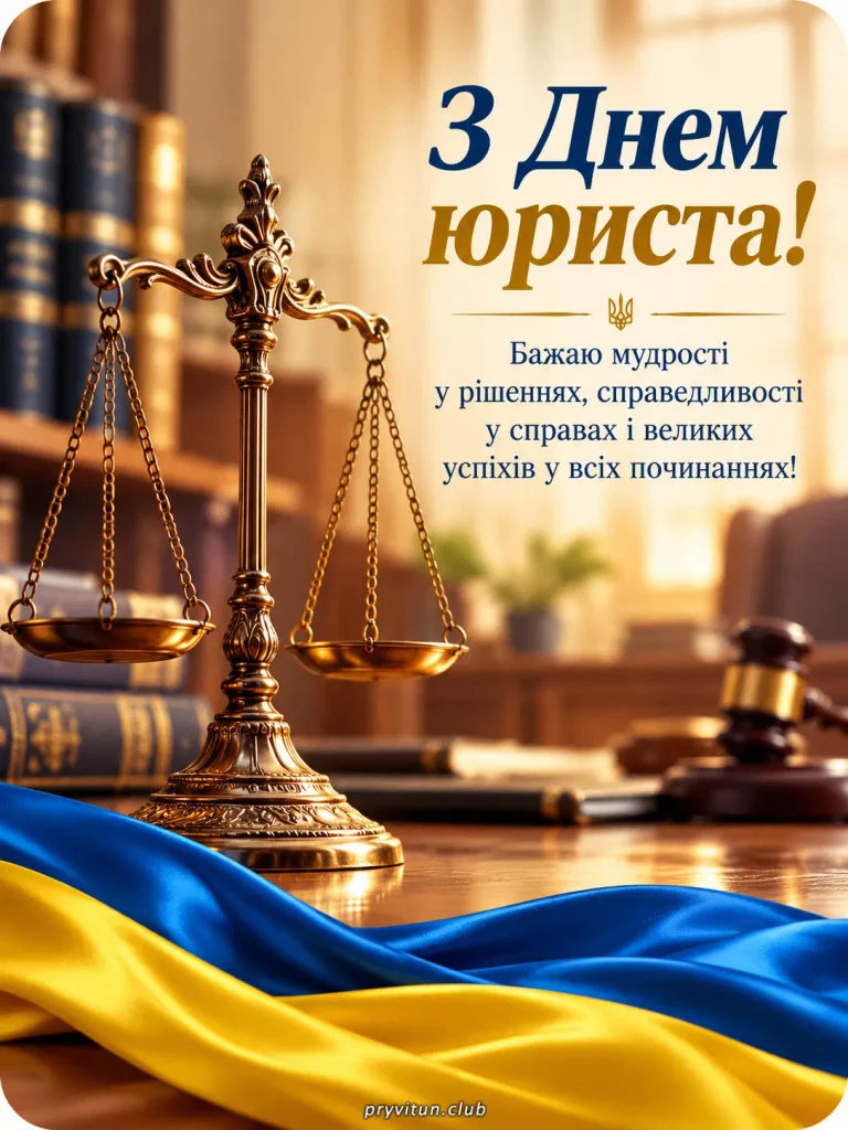 Святкова картинка до Дня юриста