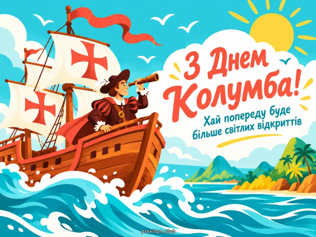 Святкова картинка до Дня Колумба