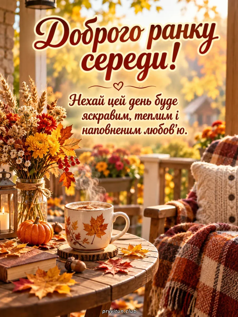 Теплого ранку та вдалої середи