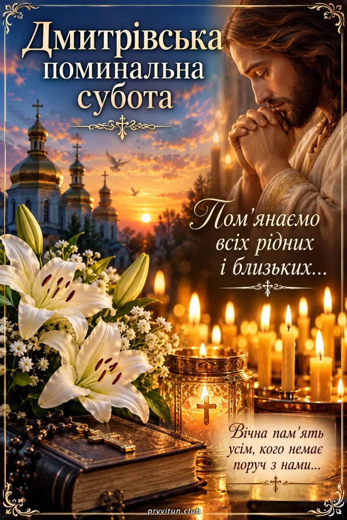 У Дмитрівську суботу згадаємо тих, кого любимо