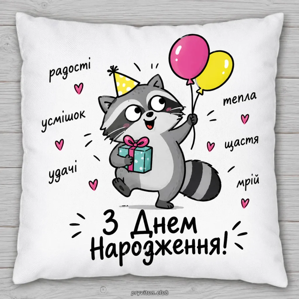 Весела листівка з Днем народження та гумором