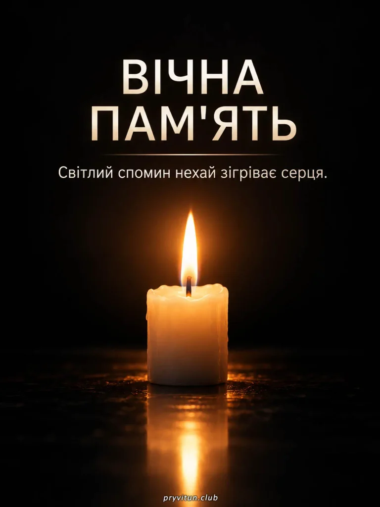 Вічний спочинок і світла пам'ять