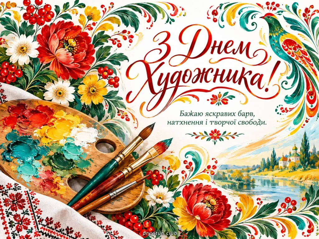 Вітаю з Днем художника