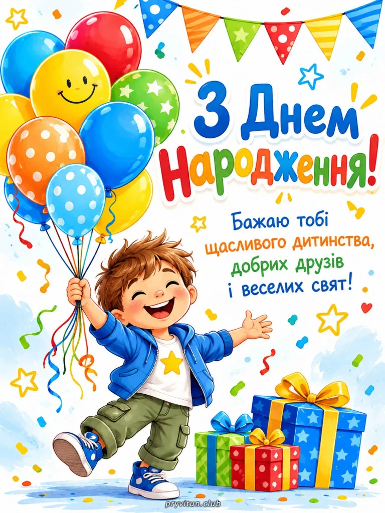 Вітаю з Днем народження, мій рідний сину