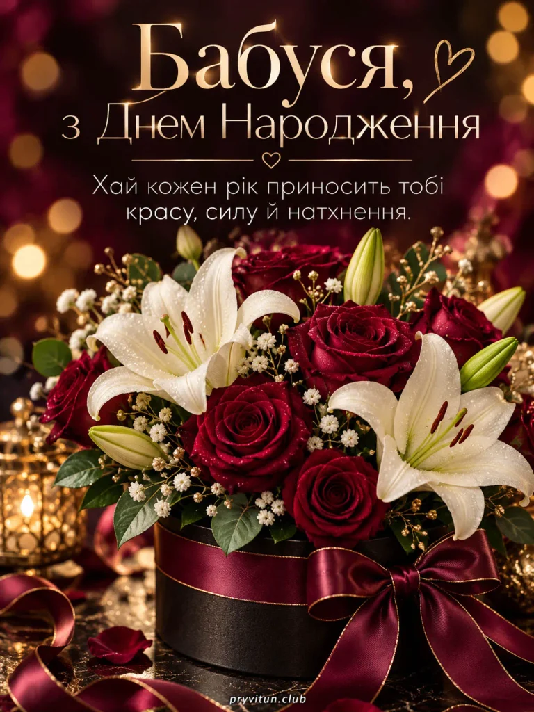 Вітаю з Днем народження, рідненька бабусю